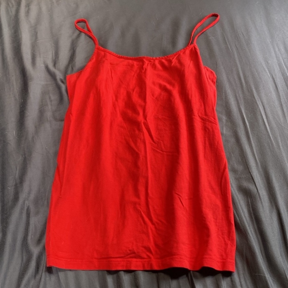 Time and Tru Red Tank Top